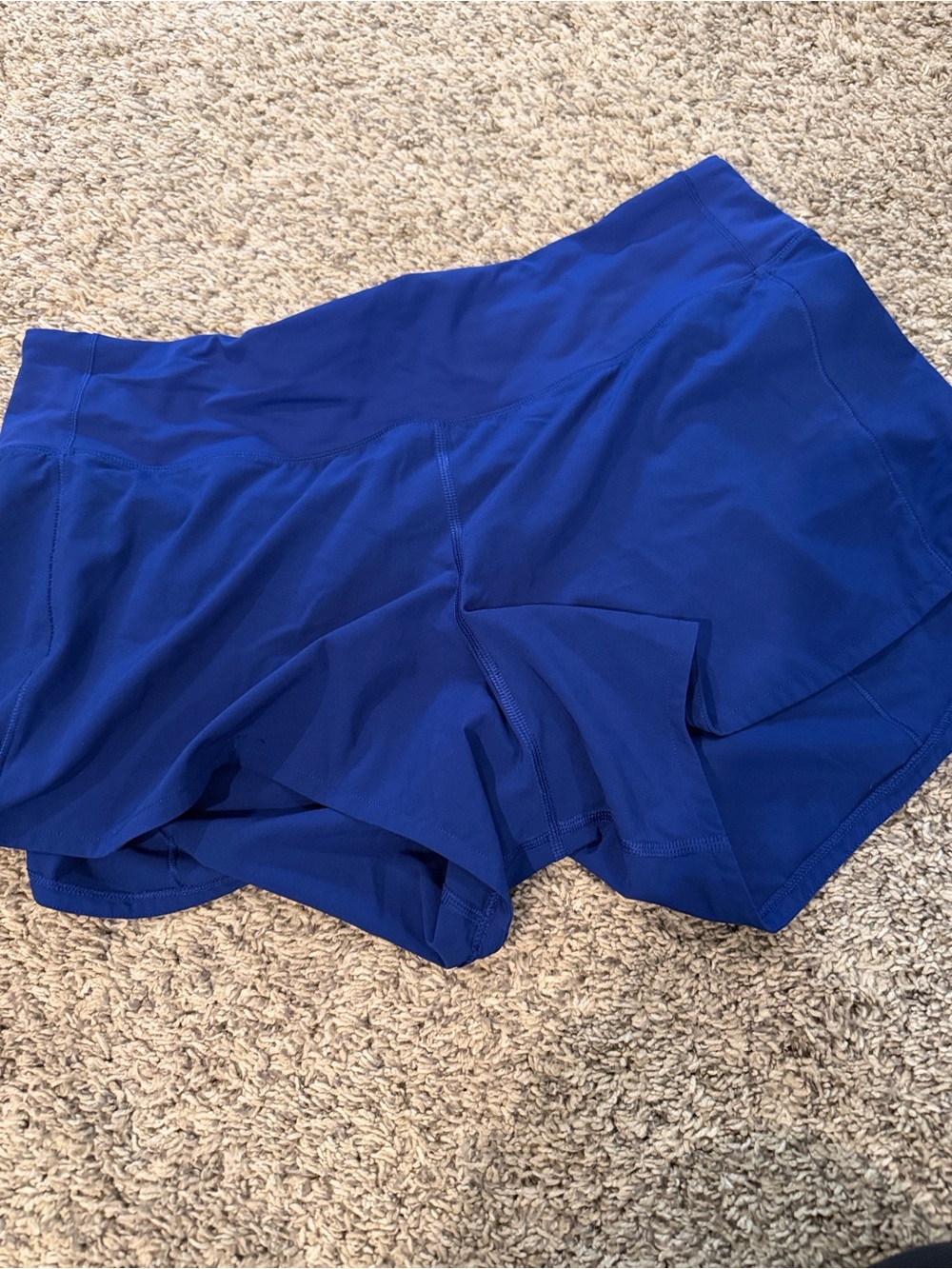 Lululemon Speed Up Running Shorts Royal Blue Size 10 - Picture 5 of 15